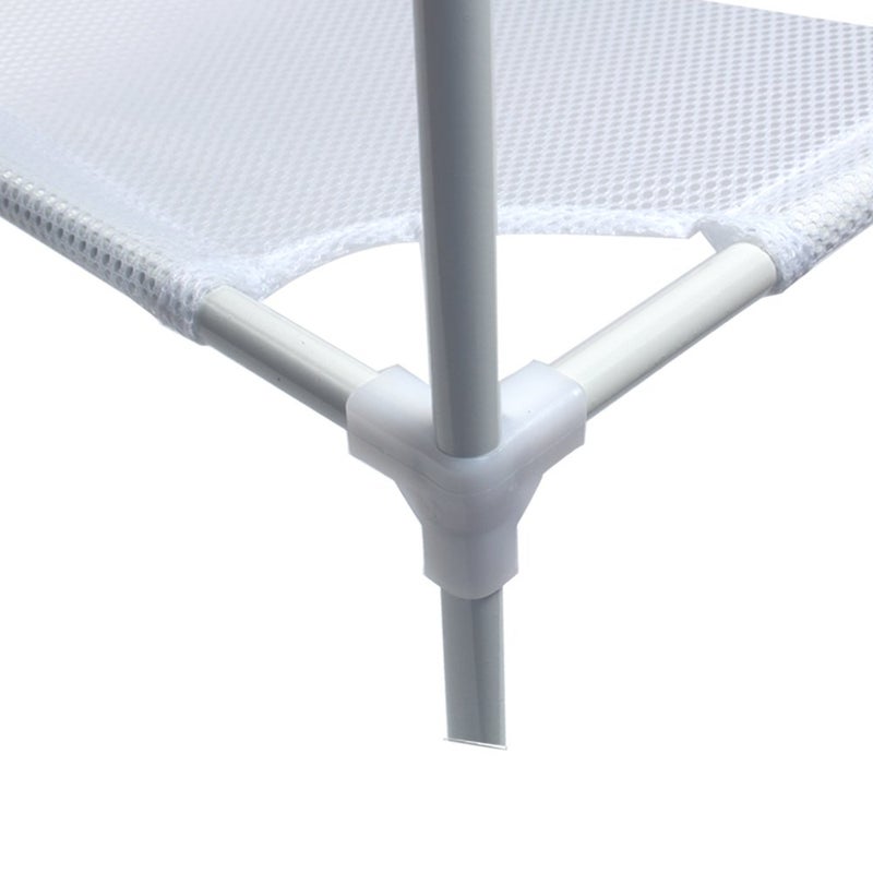 CASOLLY 6 Layer Sweater Drying Rack Mesh Foldable,Stackable,White - Image 3